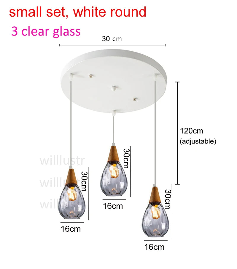 Aquatex Glass Pendant Light