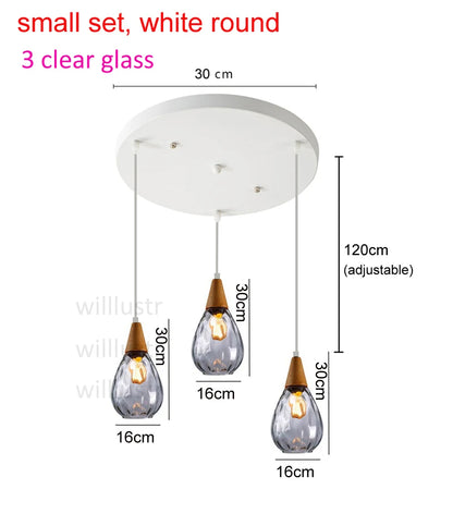 Aquatex Glass Pendant Light
