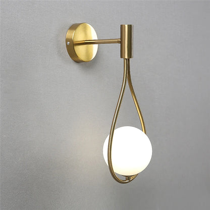 Glass Ball Wall Light