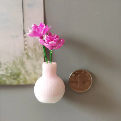 Mini Floral Vase Fridge Stickers