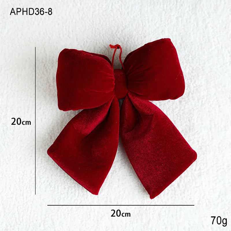 Christmas Velvet Red Bow