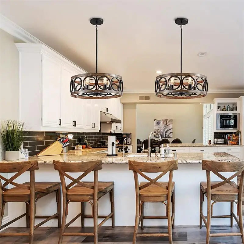 Industrial Circular Chandelier