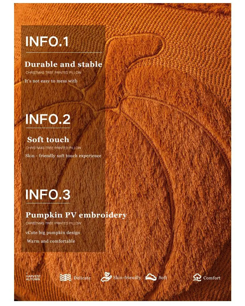 Halloween Pumpkin Plush Pillowcase