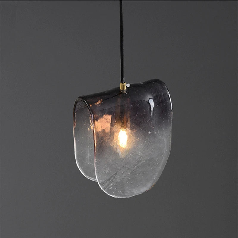 Modern Glass Hanging Art Chandelier