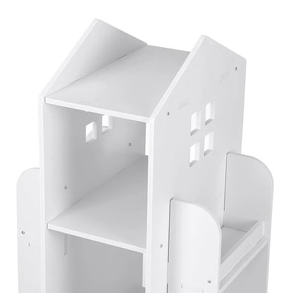 Kids' House Frame Rotating Bookshelf