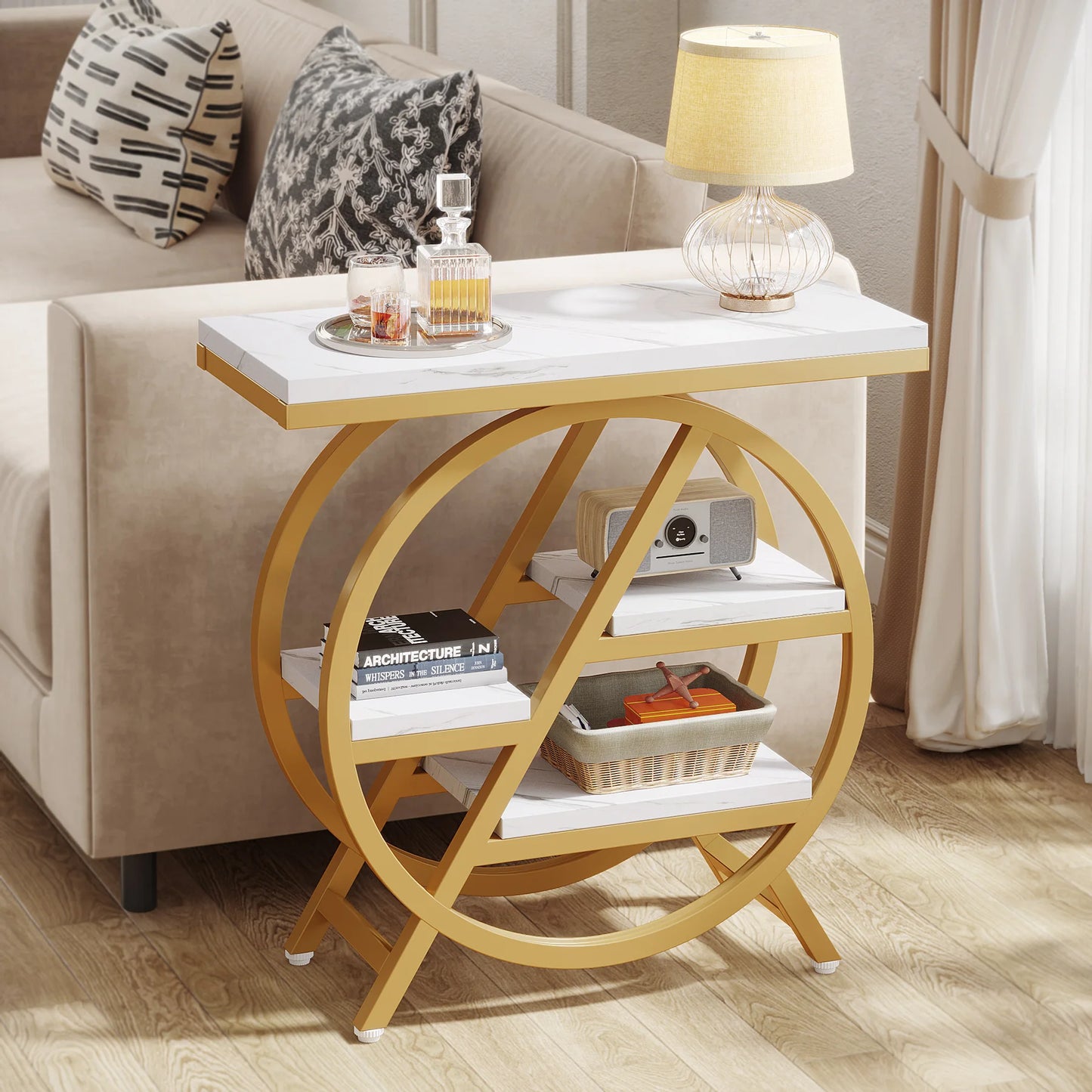 Geometric End Table