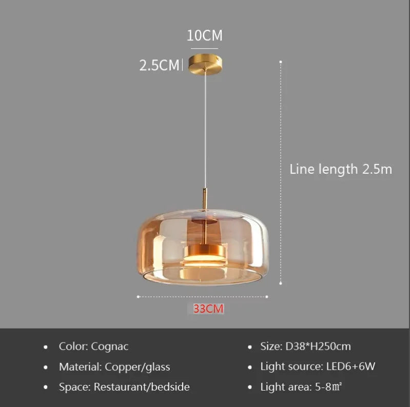Modern Glass Pendant Light