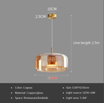Modern Glass Pendant Light