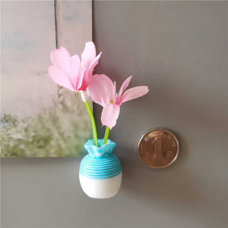 Mini Floral Vase Fridge Stickers