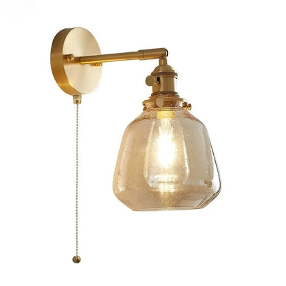 Clear Glass LED Wall Light