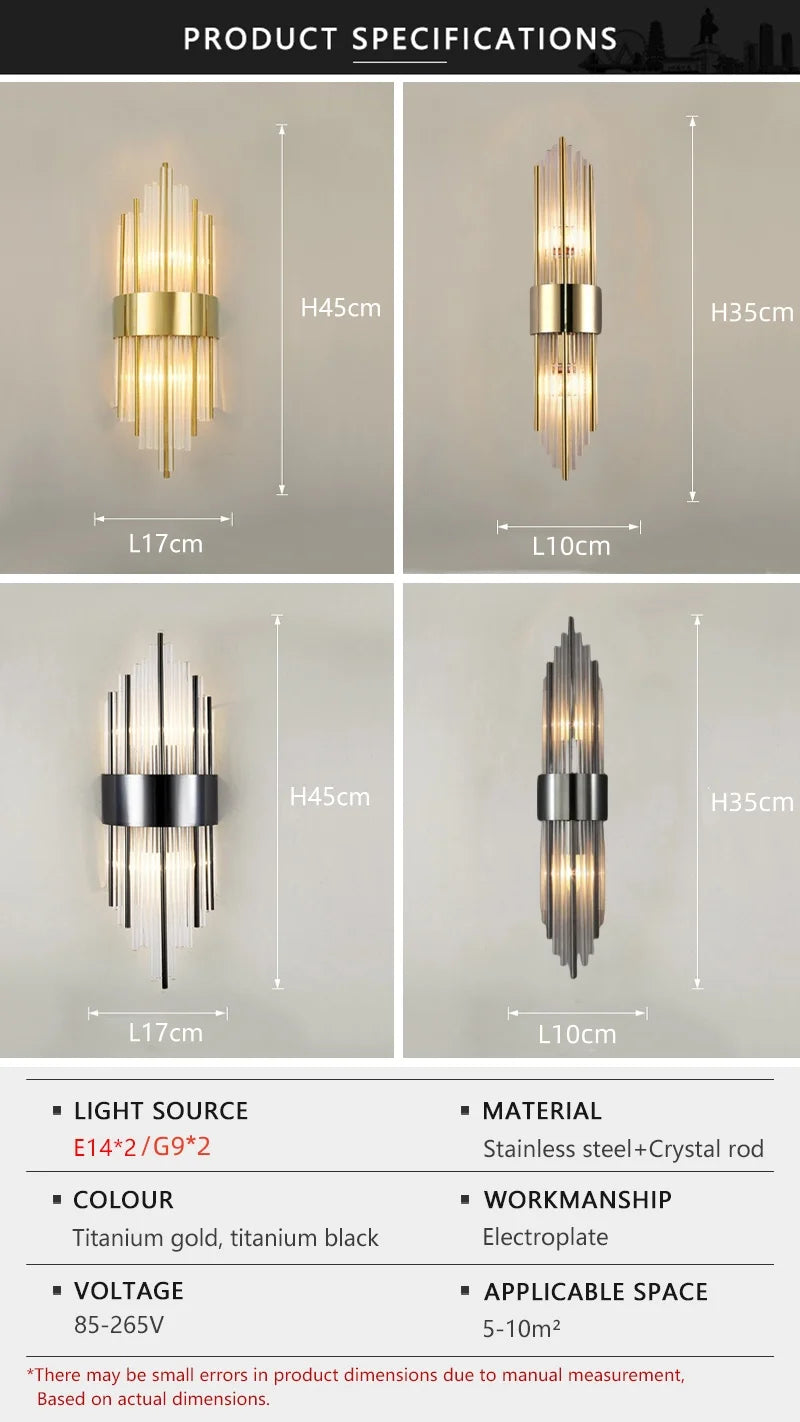 Luxury Crystal Wall Lamp