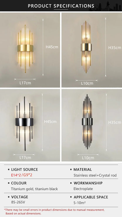 Luxury Crystal Wall Lamp