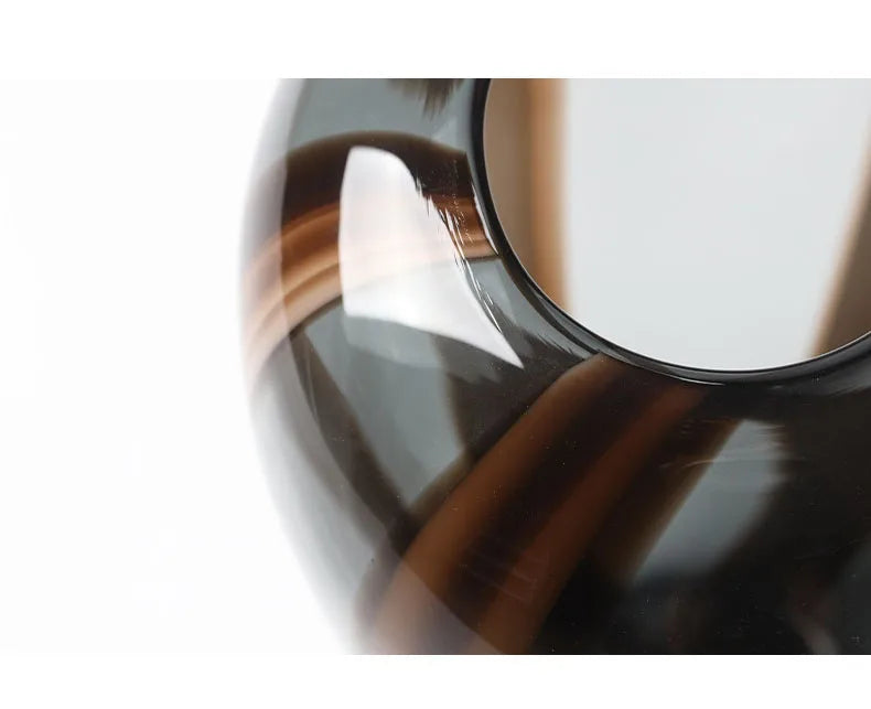 Colored Striped Glass Vase