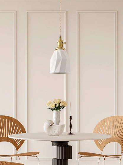 White Ceramic Pendant Light