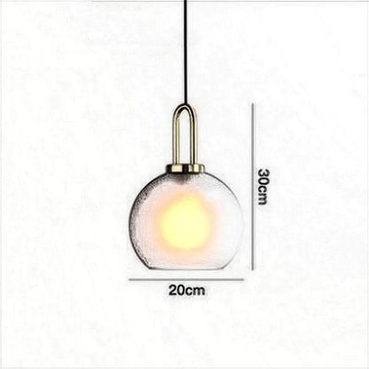 Industrial Smoke Glass Pendant Light