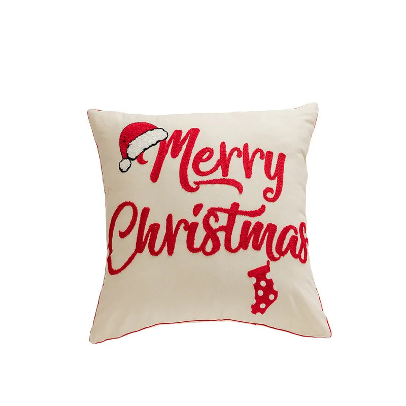 Christmas Plush Throw Pillow Cover