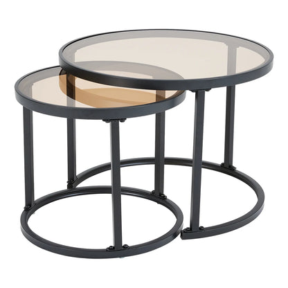 Glass Nesting Table Set