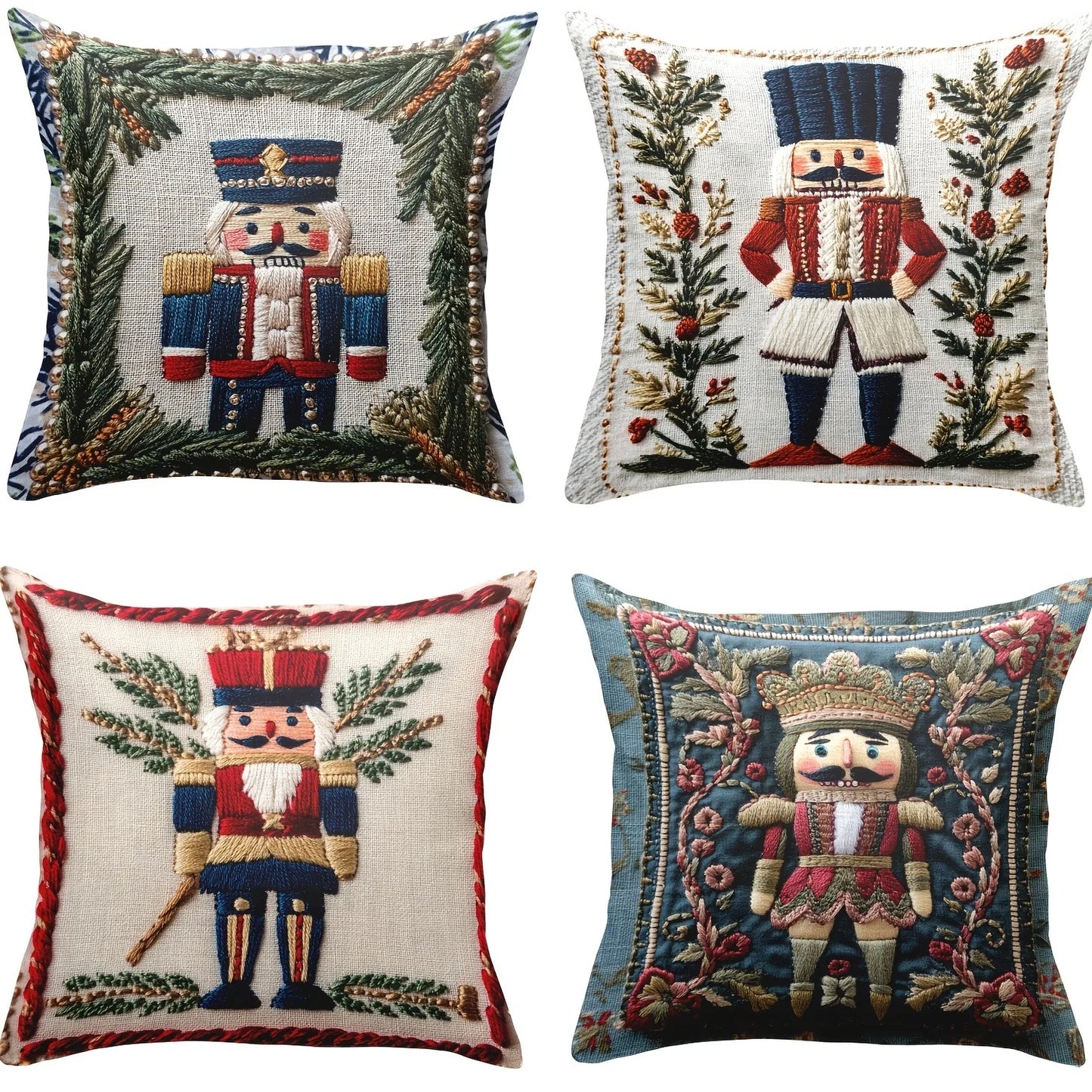 Christmas Nutcracker Printed Pillowcase