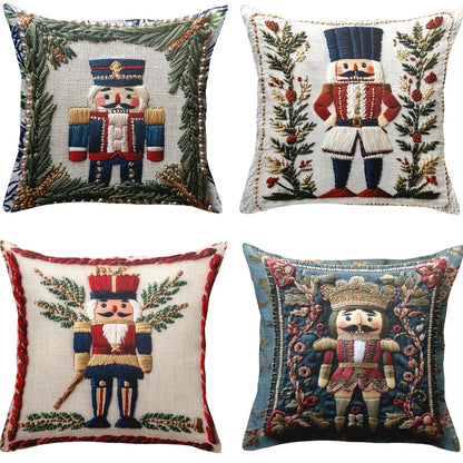 Christmas Nutcracker Printed Pillowcase