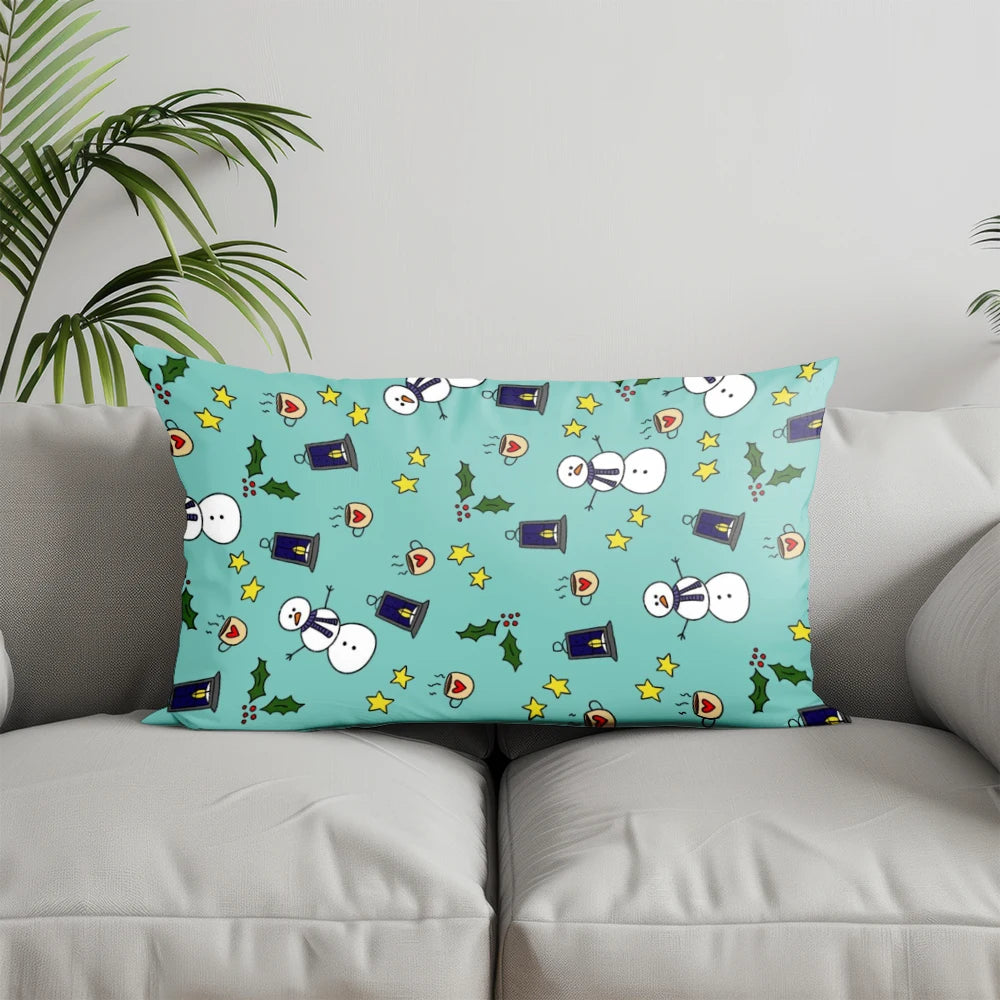 Red Plaid Pillow Cover