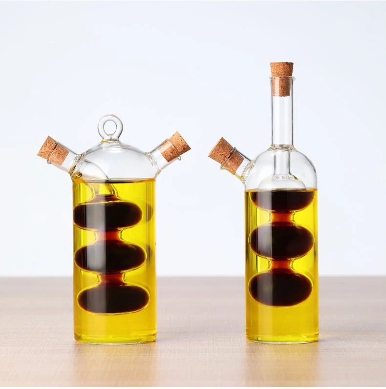 Two-in-one Glass Oil Bottle