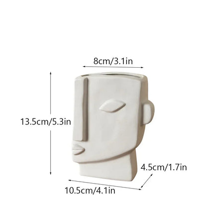 Abstract Human Face Vase