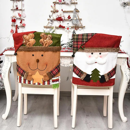Christmas Chairs Slipcover