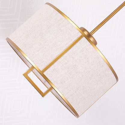 Round Cloth Shade Pendant Light