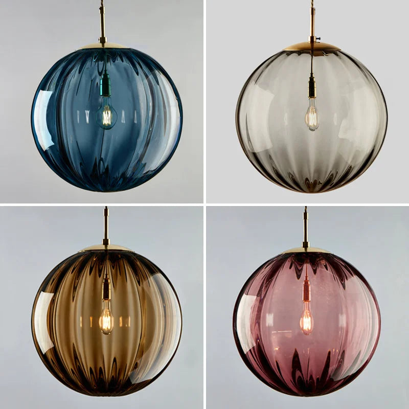 Glass Ball Pendant Light