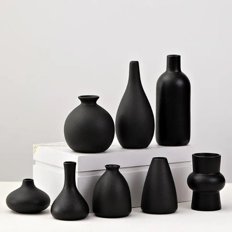 Creative Black Porcelain Vase