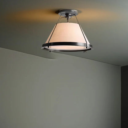 Vintage Fabric Pendant Light