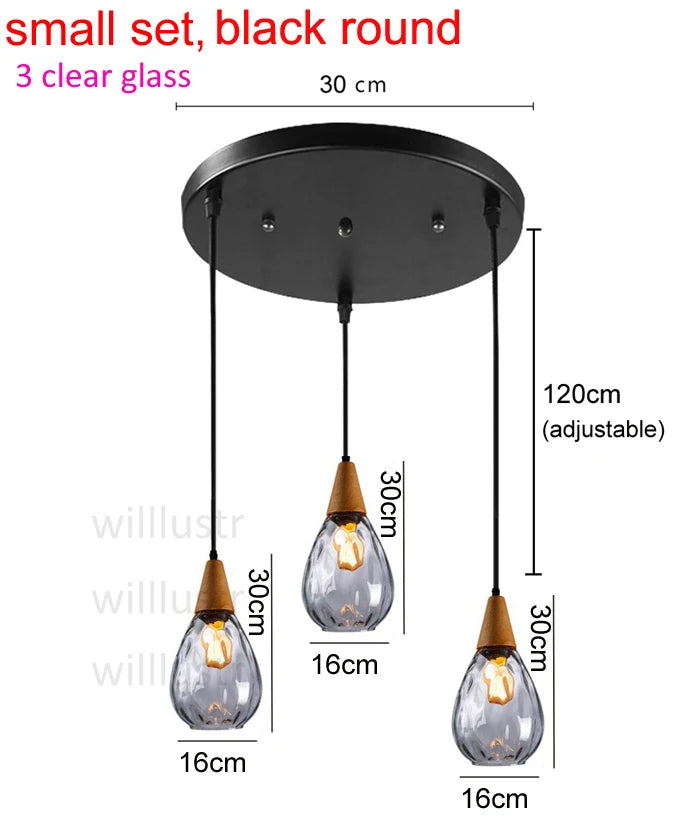 Aquatex Glass Pendant Light