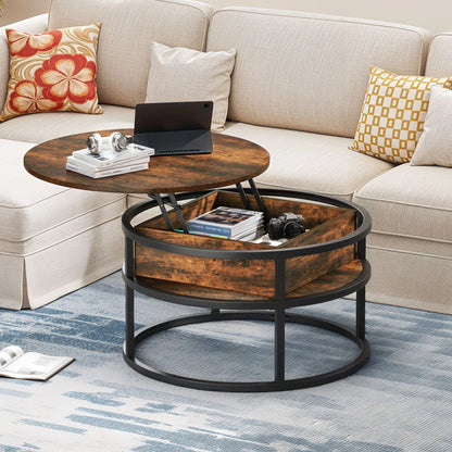 Round Lift Top Coffee Table