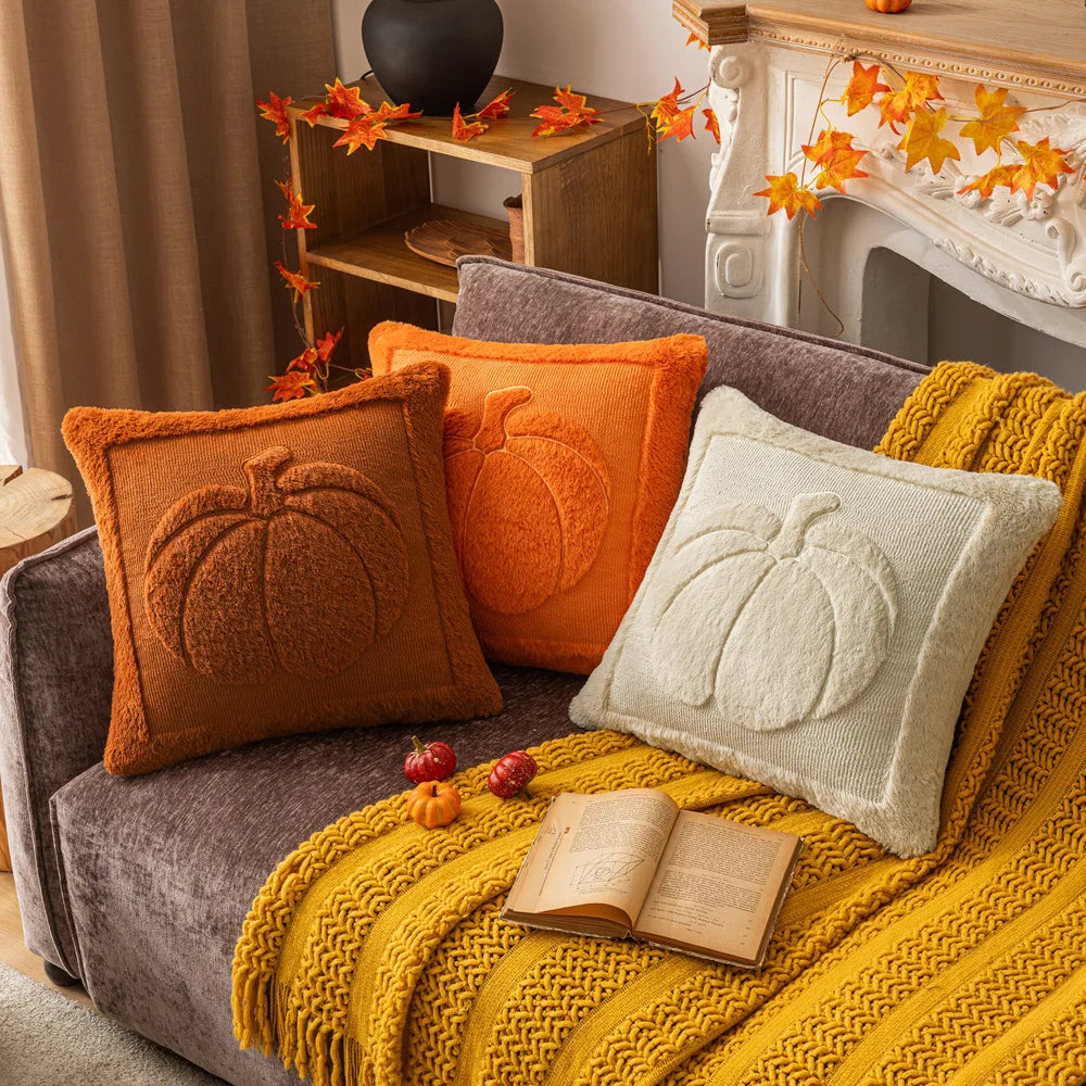 Halloween Pumpkin Plush Pillowcase