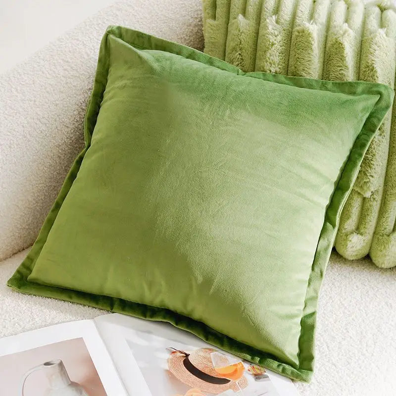 Green Flying Bird Throw Pillow Cover