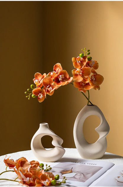 CAPIRON Ceramic Matte Vase Set of 2