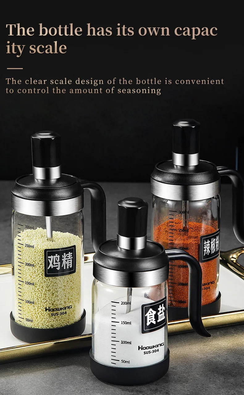 Seasoning Bottle with Spoon