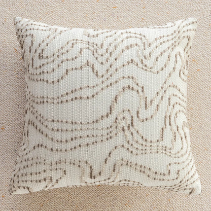 Creamy Simple Throw Pillowcase