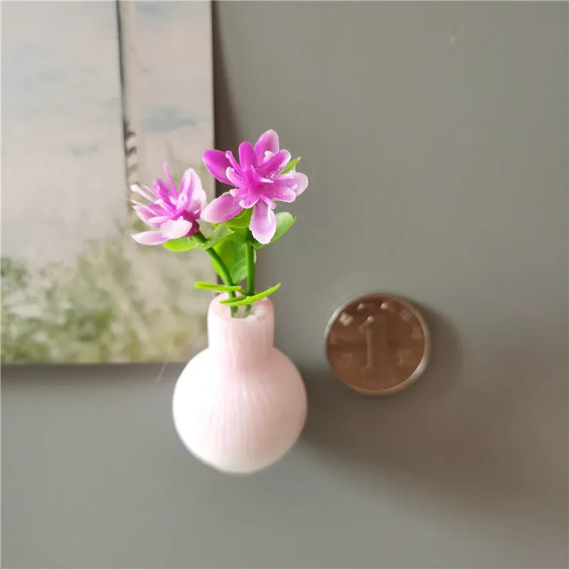 Mini Floral Vase Fridge Stickers