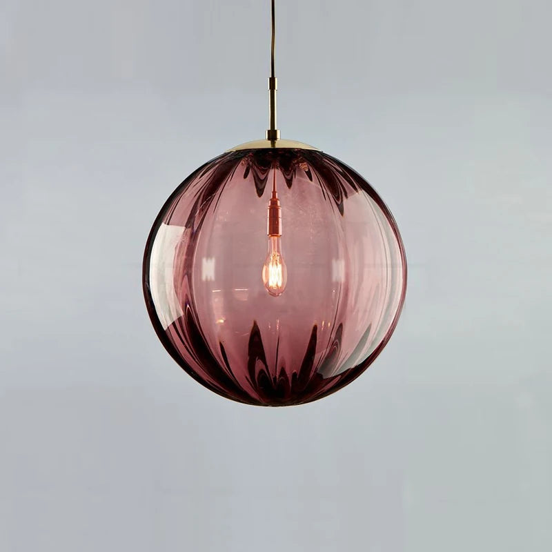 Glass Ball Pendant Light