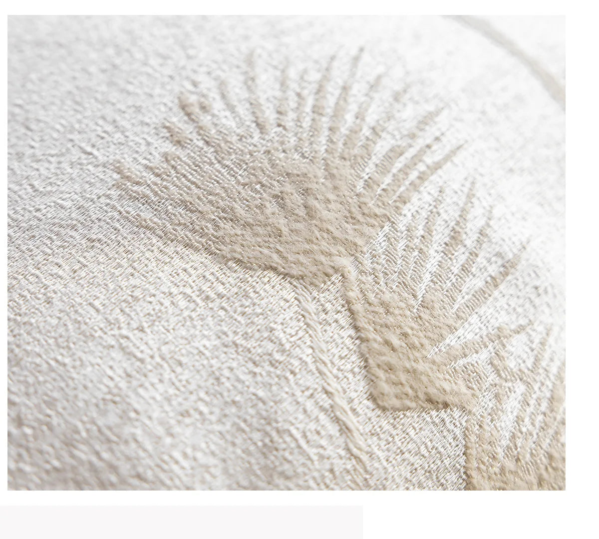 Creamy Simple Throw Pillowcase