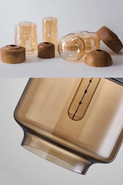 Vintage Wood Pendant Light