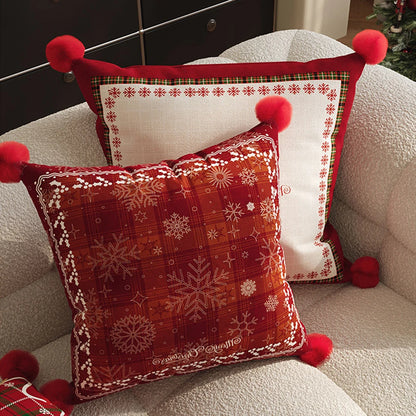 Christmas Dutch Velvet Sofa Pillow Cover