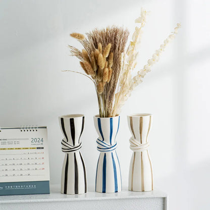 Double Ear Ceramic Vase