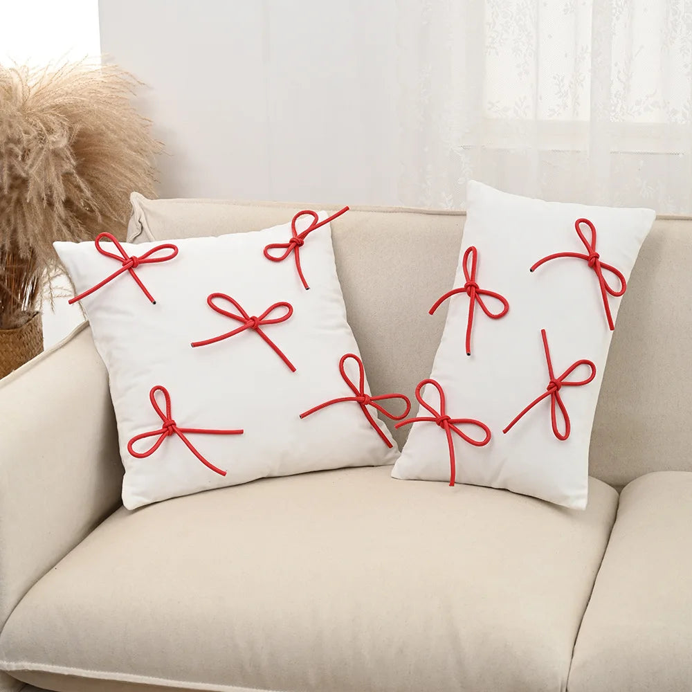 Bow Throw Pillow Cover
