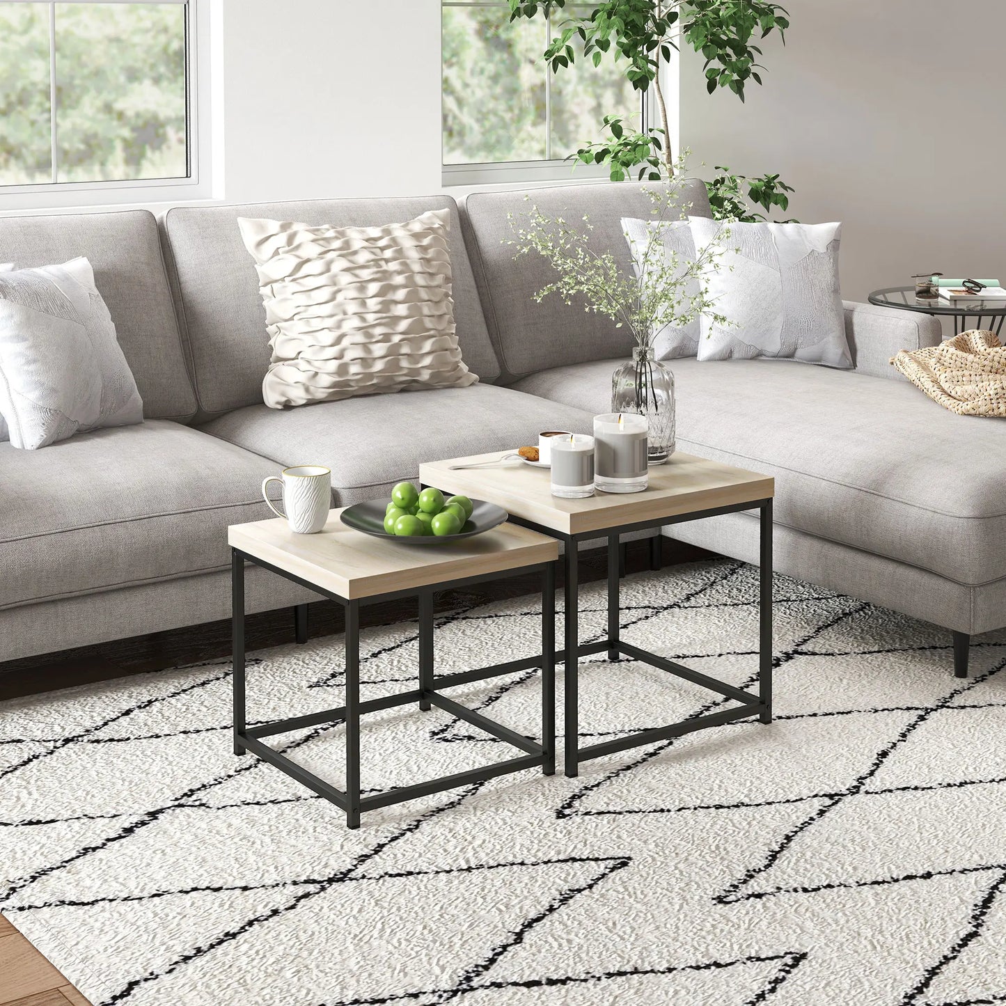 Square Coffee Table Set