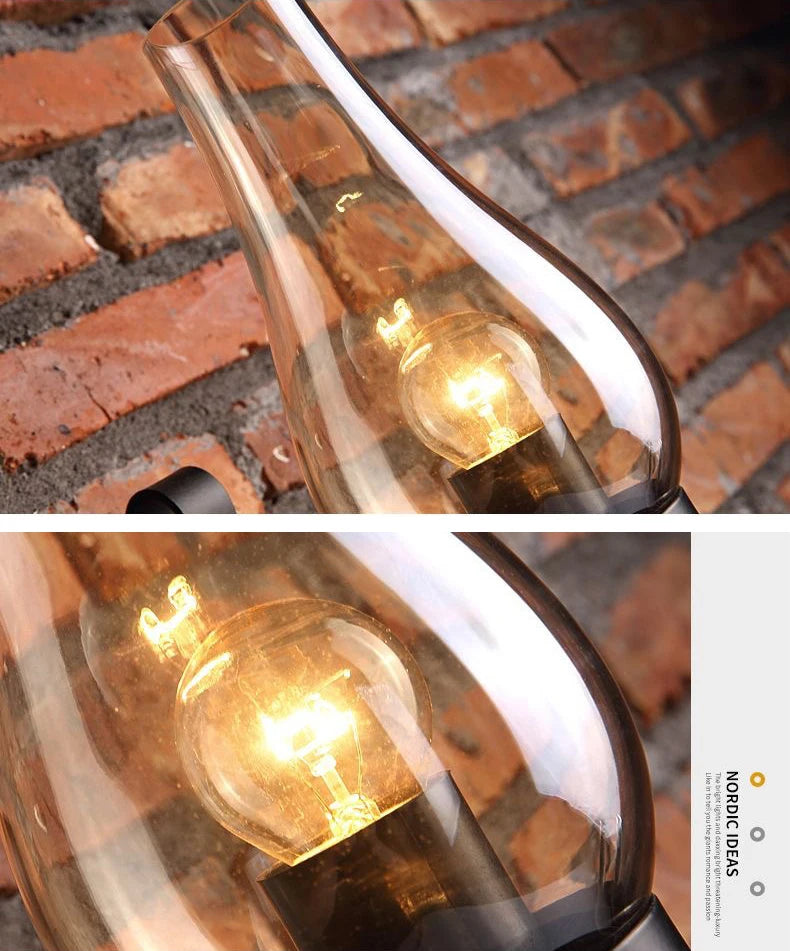 Retro Industrial Iron Wall Lamp