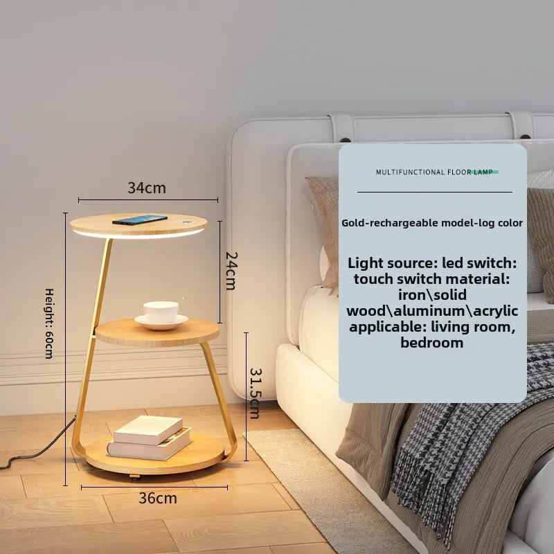 Bedside Table With Wireless Charger