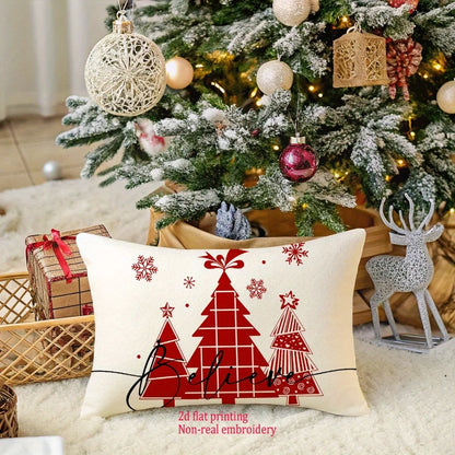 Christmas Tree 'Believe' Pillowcases