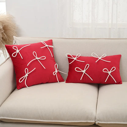 Bow Throw Pillow Cover
